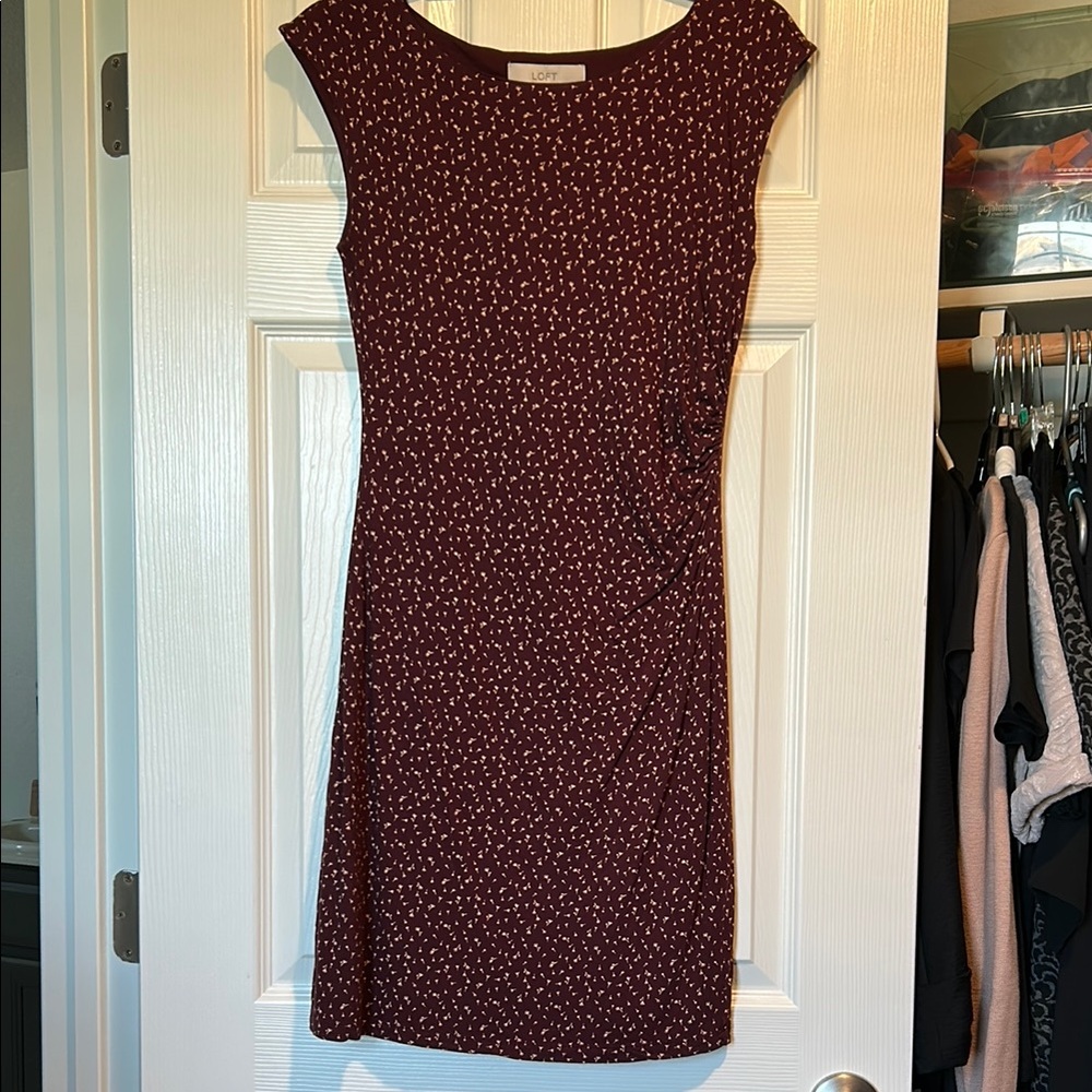 Maroon LOFT dress